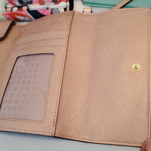 Kate Spade Metallic Wristlet Clutch EUC - Picture 4 of 4